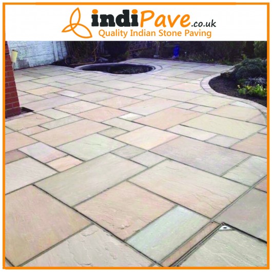 Camel Buff Indian Sandstone Paving Slabs Patio Packs 22mm Indipave